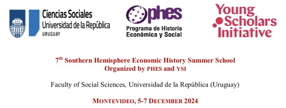 Séptima Escuela de Verano en Historia Económica organizada conjuntamente entre PHES & YSI
